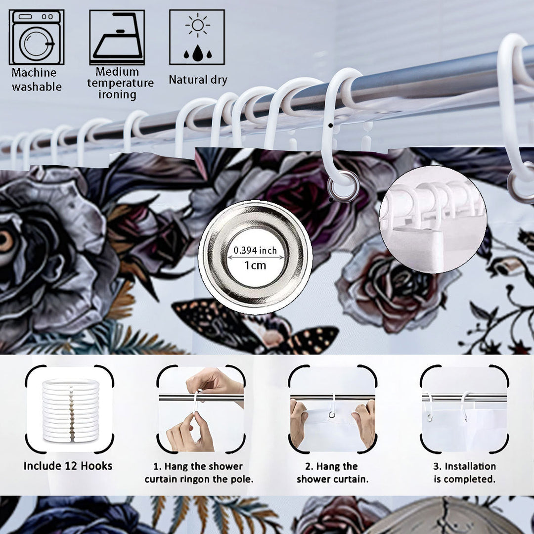 Artistic Skull Bathroom Décor Set Kalsten