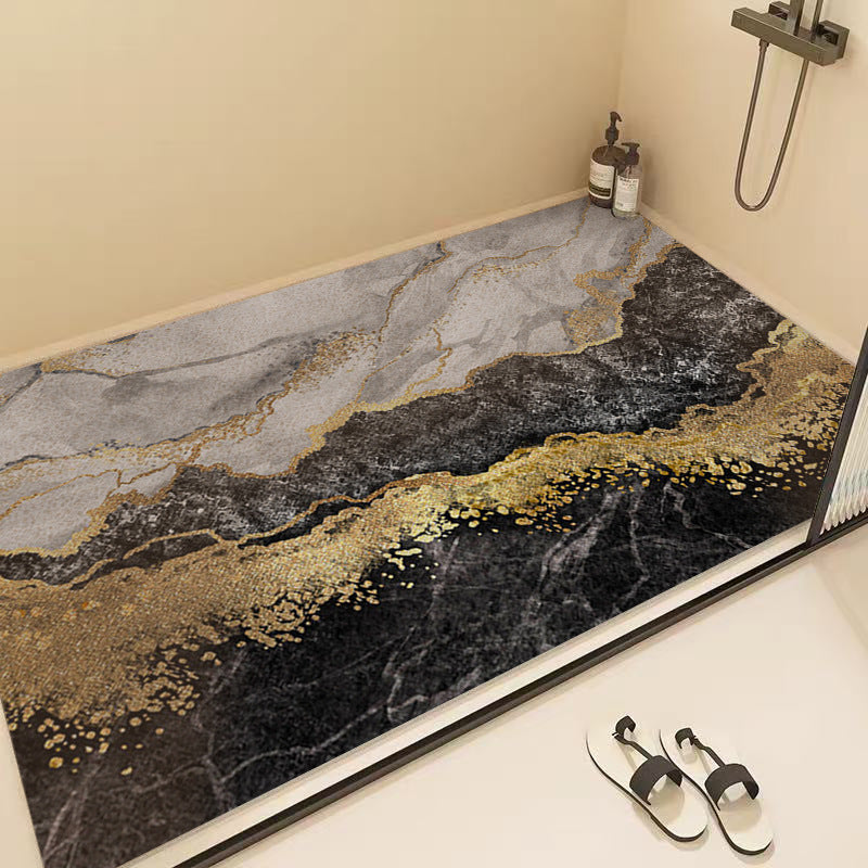Marble Pattern Shower Mat Kalsten