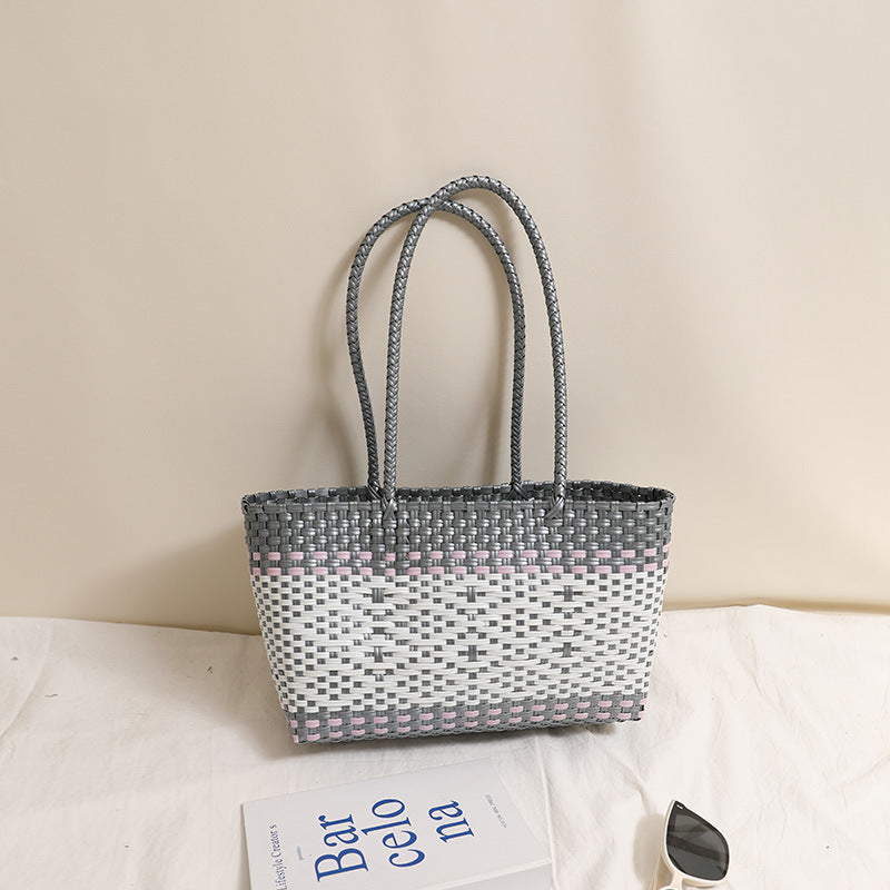 Braided tote bag with modern accents Kalsten