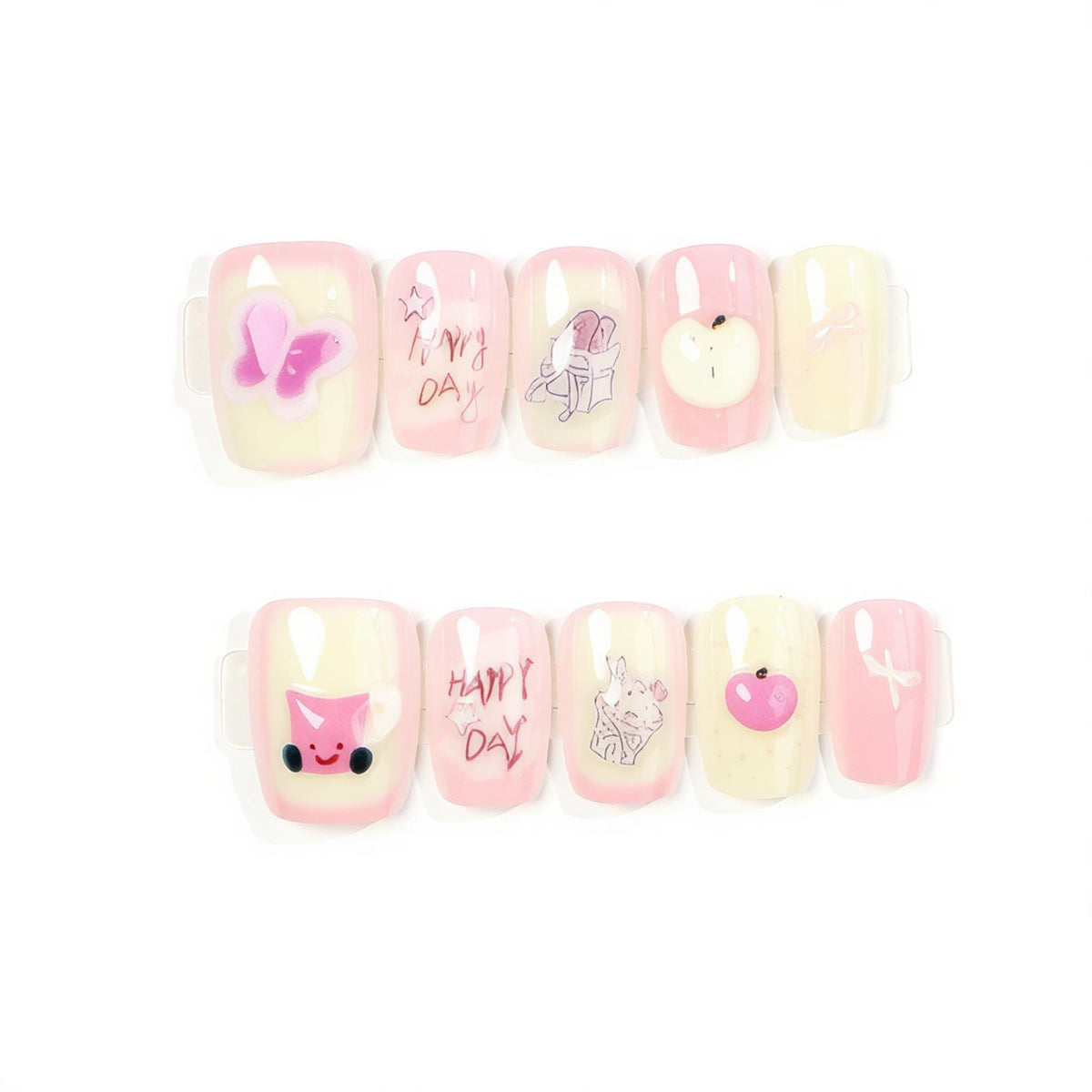 Whimsical Character-Themed Press-On Nail Set Acalora