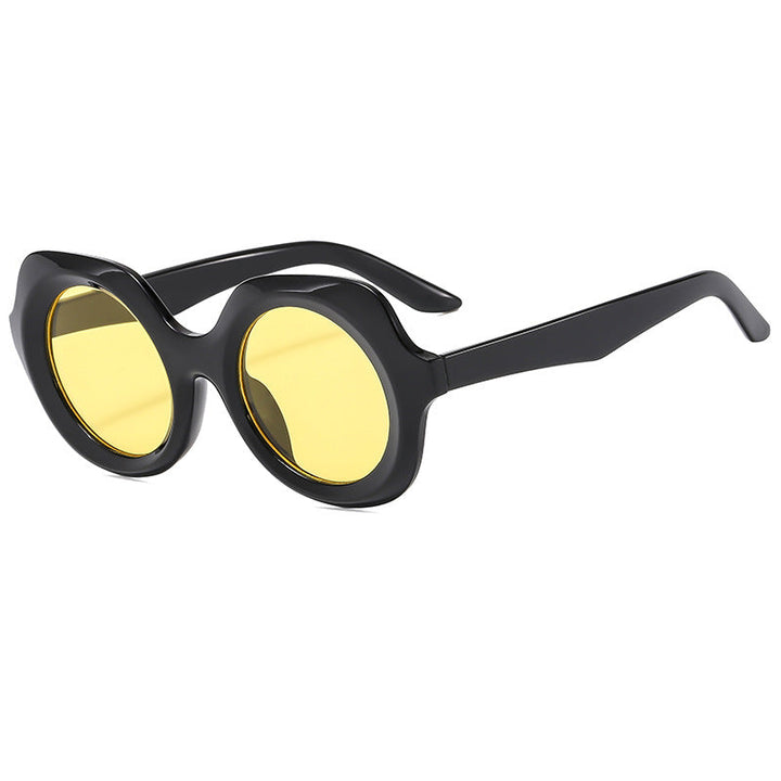 Women oversized sunglasses with stylish, curved frame Kalsten