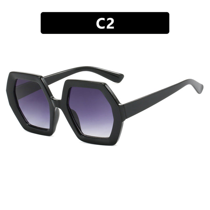 Women innovative hexagonal sunglasses Kalsten