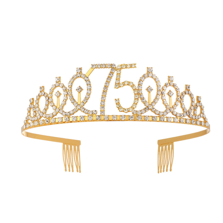 Women's Crystal-Embellished Tiara with Elegant Design Kalsten