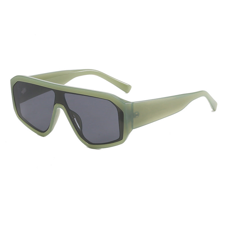 Women Fashionable Oversized Sunglasses in Futuristic Design Kalsten