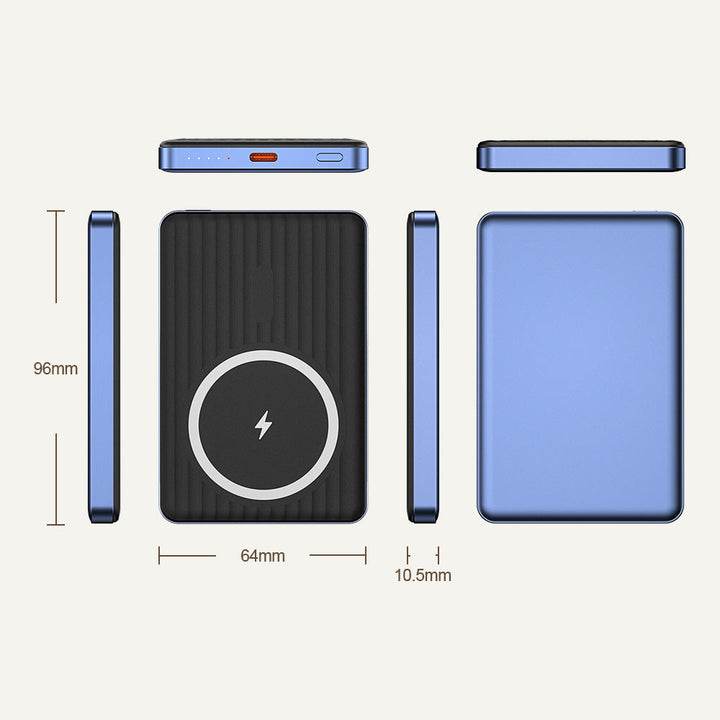 Magsafe Portable Power Bank with Integrated Fast Charger Kalsten