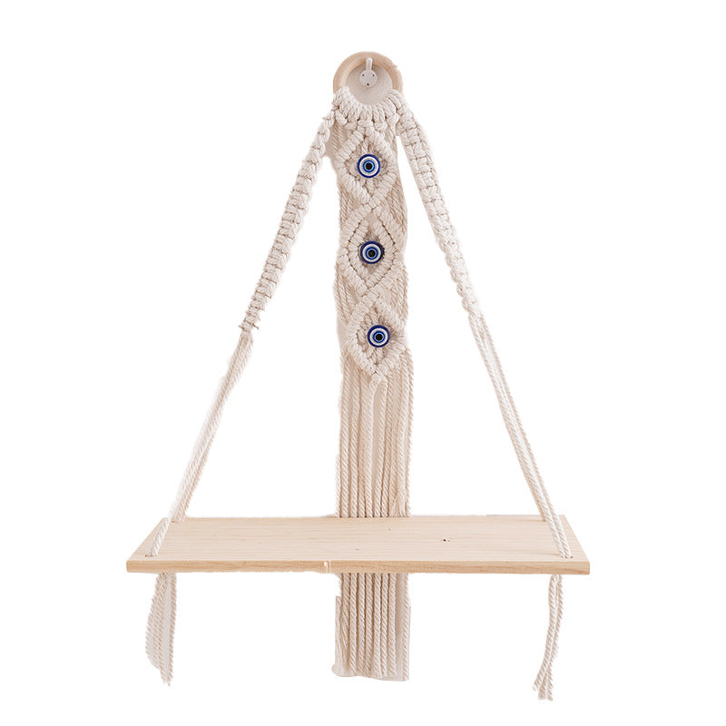 Decorative Macrame Hanging Shelf Organizer Acalora