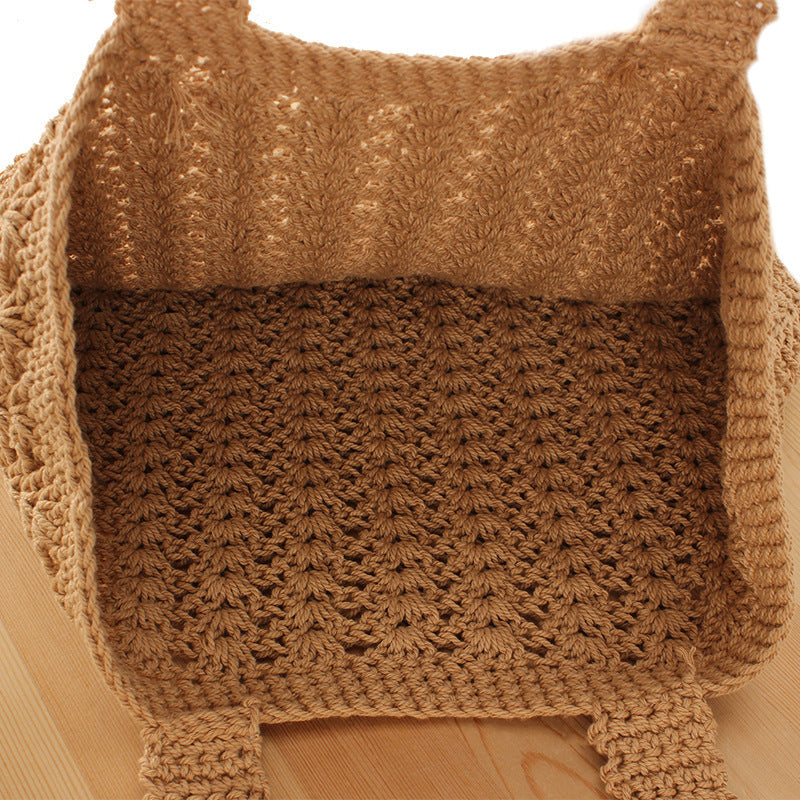 Braided Shopper Bag with Practical Inner Pouch Kalsten