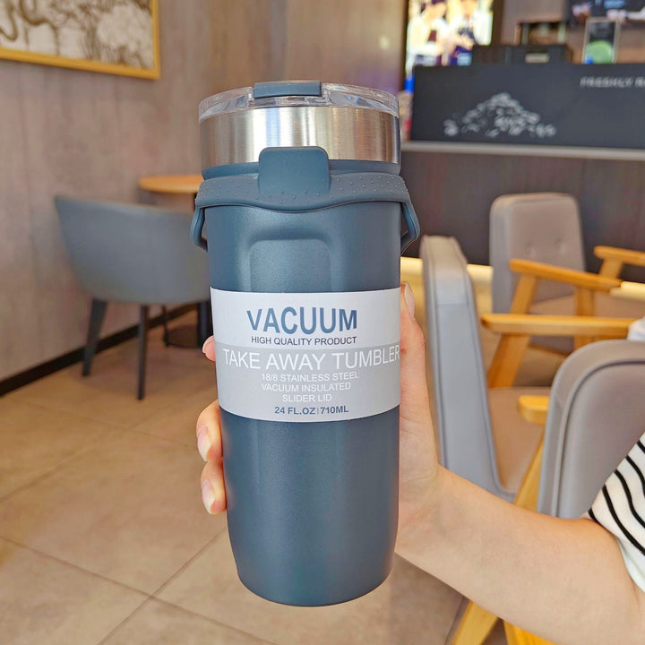 Women double-walled thermos mug with non-slip silicone base Kalsten