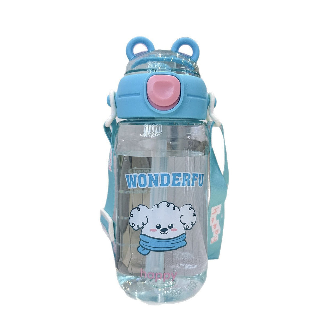 Ladies Playful waterproof drinking bottle with carrying strap Kalsten