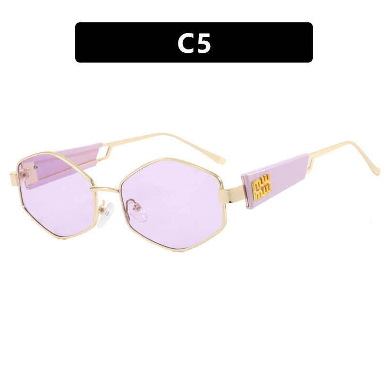Women's geometric sunglasses with fashionable design and UV protection Kalsten