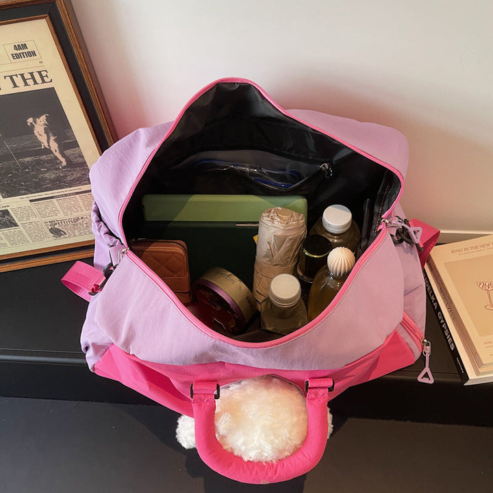Travel bag with cute plush bear Kalsten