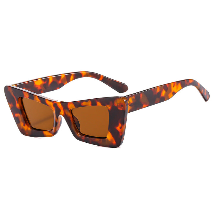 Ladies eye-catching designer sunglasses with modern prism frame Kalsten