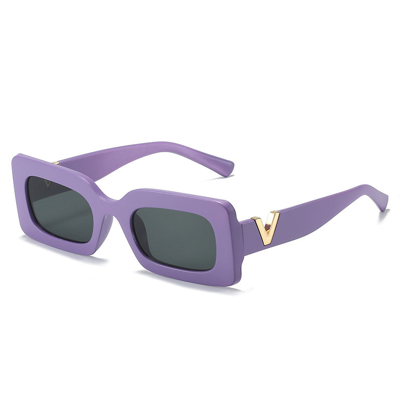 Women's fashionable square sunglasses with stylish metal embellishment Kalsten