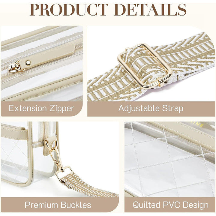 Transparent cosmetic bag with fashionable design Kalsten