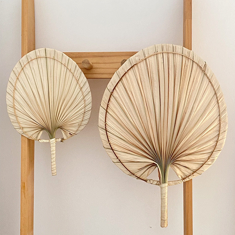 Women Handmade Palm Leaf Fan Kalsten