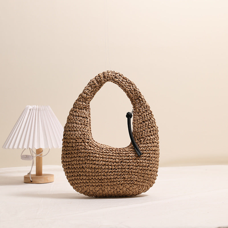 Handmade Basket Bag in Modern Hobo Style Kalsten