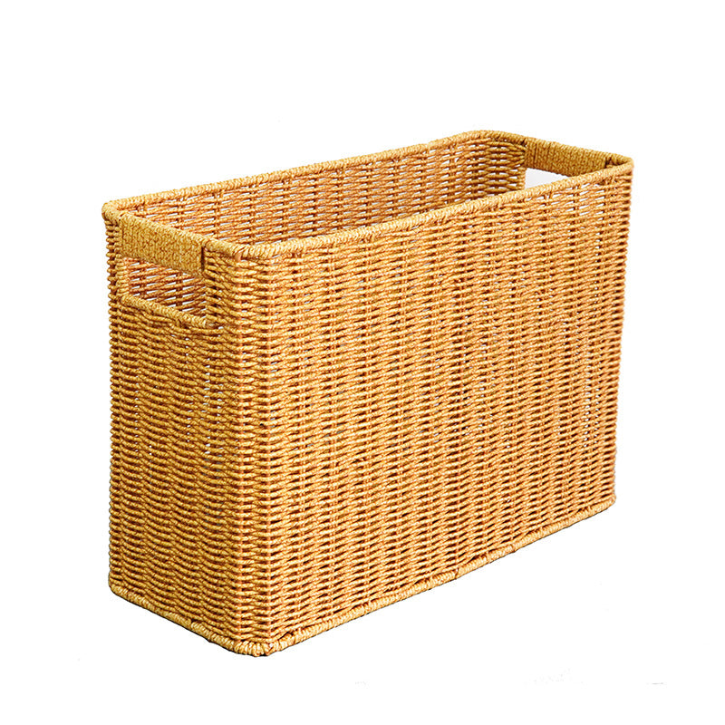 Women's Rectangular Storage Basket with Open Handles Kalsten
