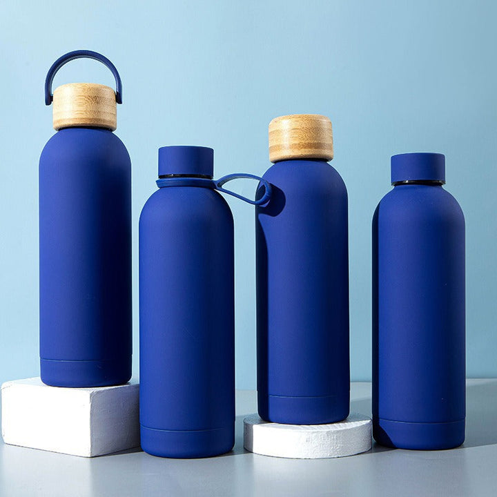 Ladies stylish stainless steel drinking bottle with innovative closure Kalsten
