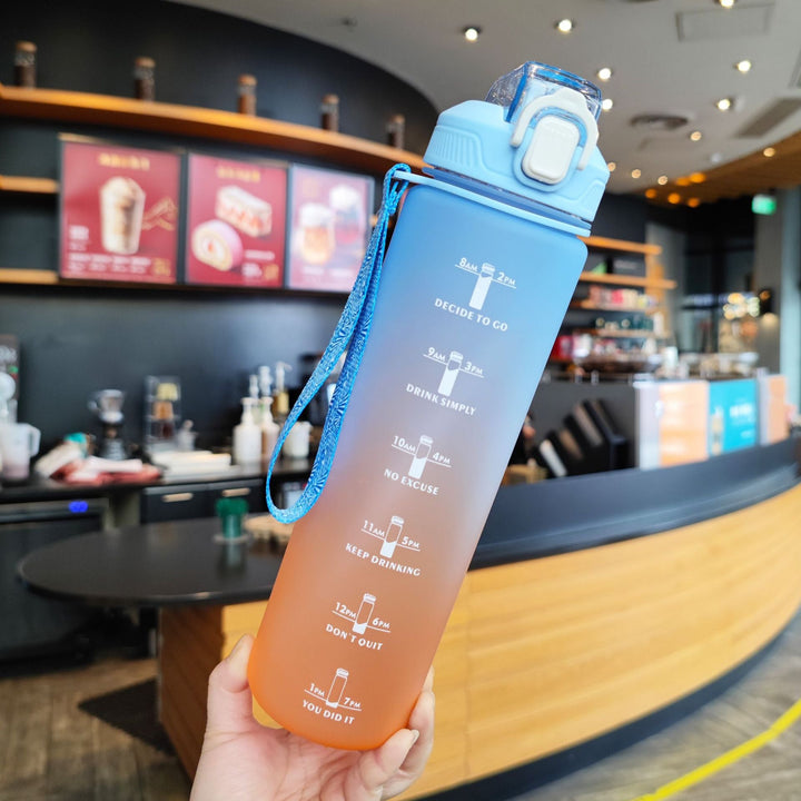 Women's Motivation Water Bottle with Time Markings Kalsten