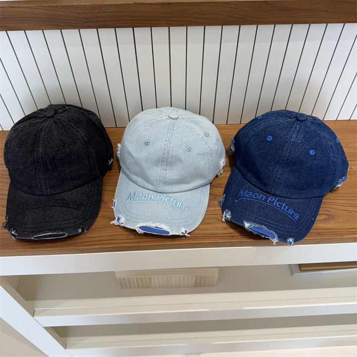 Women's Distressed Denim Baseball Cap Kalsten 1783922478