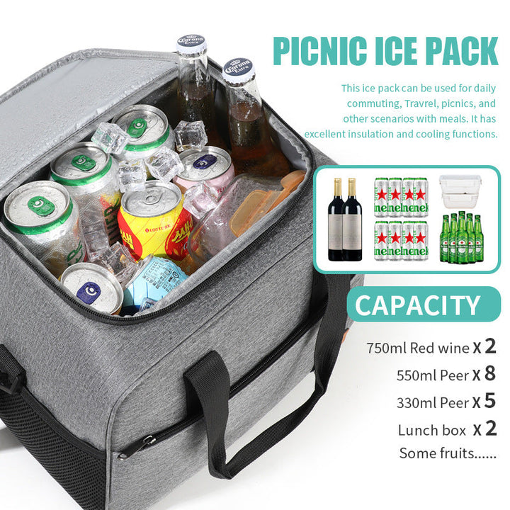 Women's insulated lunchbox with practical side pockets Kalsten