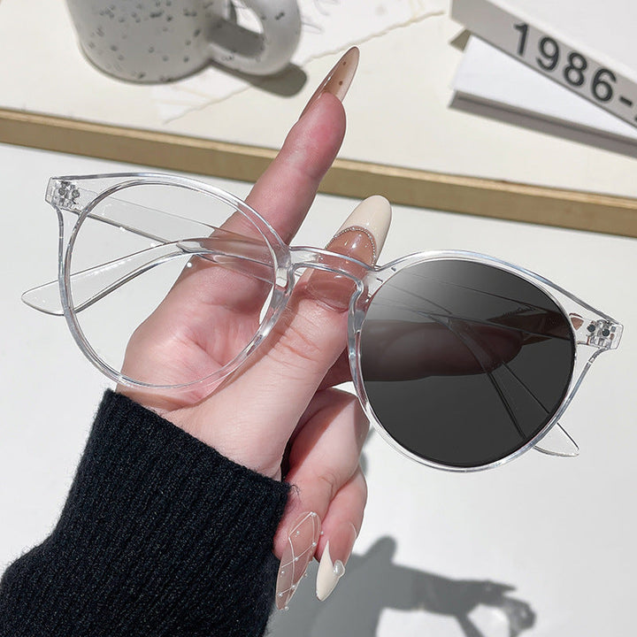 Women Cat-Eye Sunglasses with Transparent Frame Kalsten
