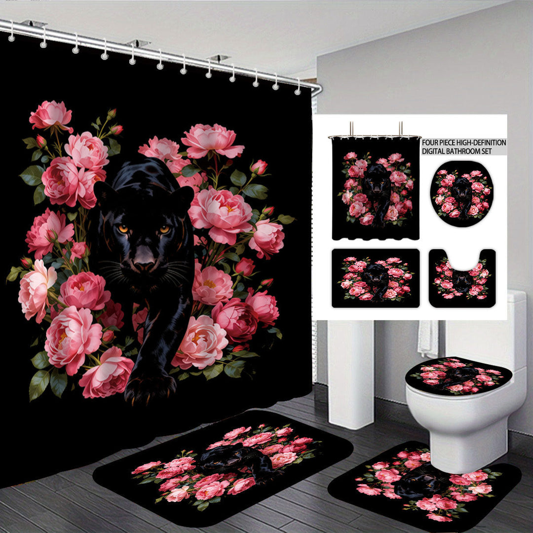 Autumn Leaves Digital Bathroom Set Kalsten