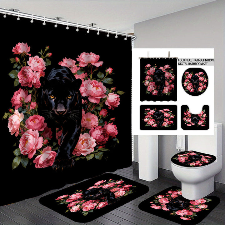Autumn Leaves Digital Bathroom Set Kalsten