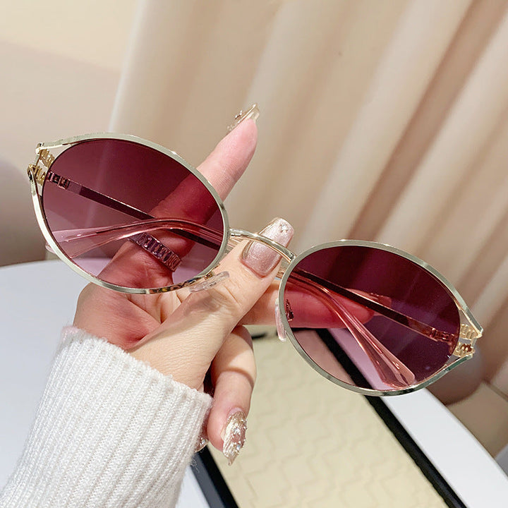 Women's elegant Cat-Eye sunglasses with fine metal frame Kalsten