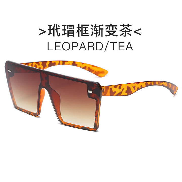 Women's futuristic sunglasses with oversized rectangular frame Kalsten
