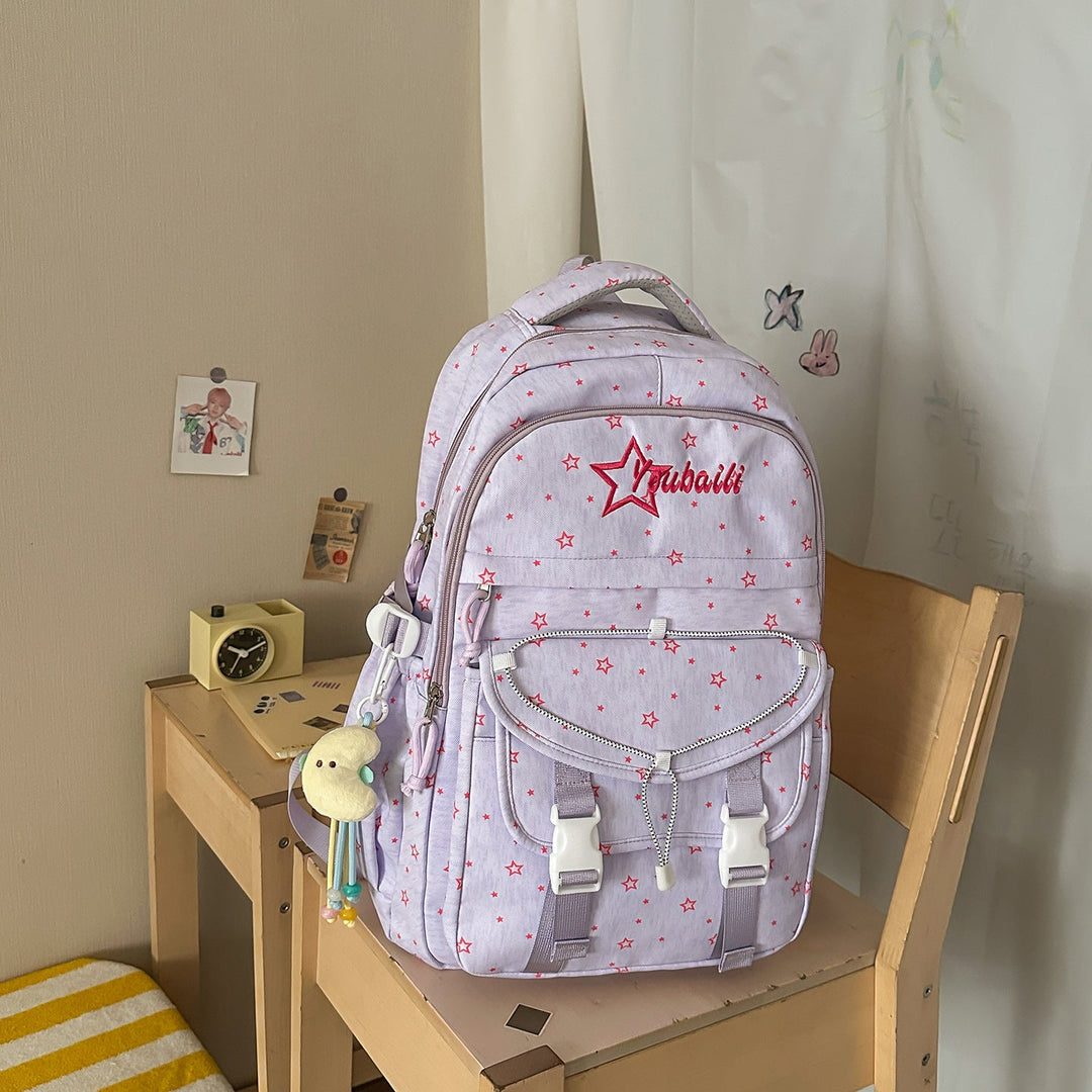 Star-Embellished Adventure School Backpack