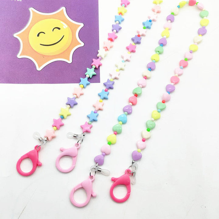 Colorful Heart-Shaped Beaded Eyewear Chain Kalsten
