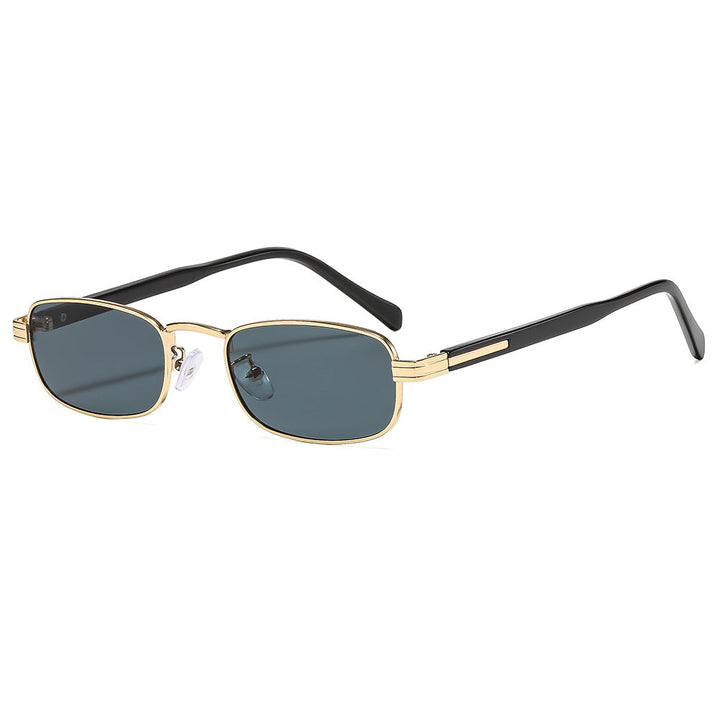 Ladies fashionable sunglasses with stylish metal frame and orange lenses Kalsten