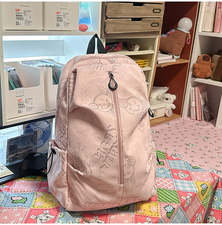 Graphic Print Casual School Backpack