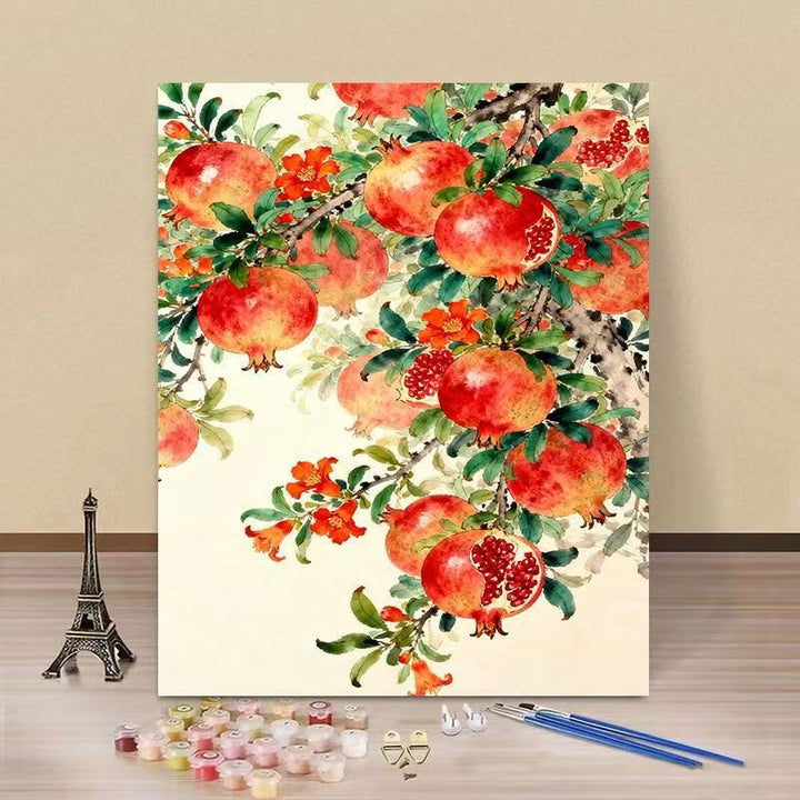 Artistic Pomegranate DIY Paint by Numbers Kit Kalsten
