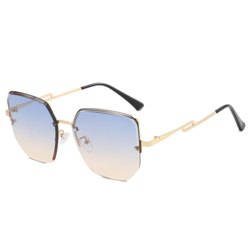 Women's geometric designer sunglasses with mirrored lenses Kalsten