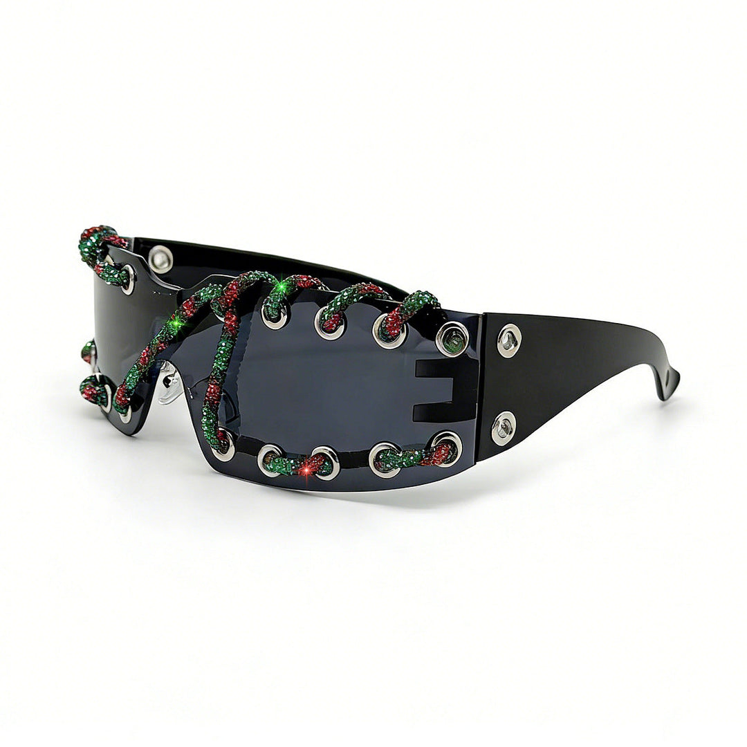 Women's sunglasses with unique lacing design Kalsten