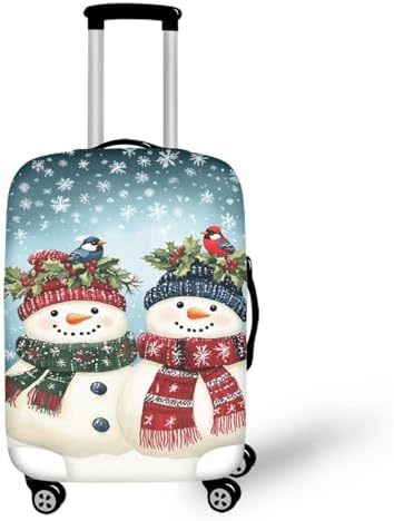 Unisex nano elastic suitcase cover with horse and sunflower motif, stretchable stretch protection for hard shell trolley with zipper Kalsten