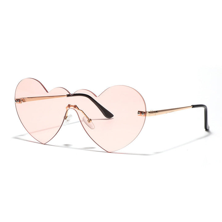 Ladies extravagant heart sunglasses with protective lenses Kalsten