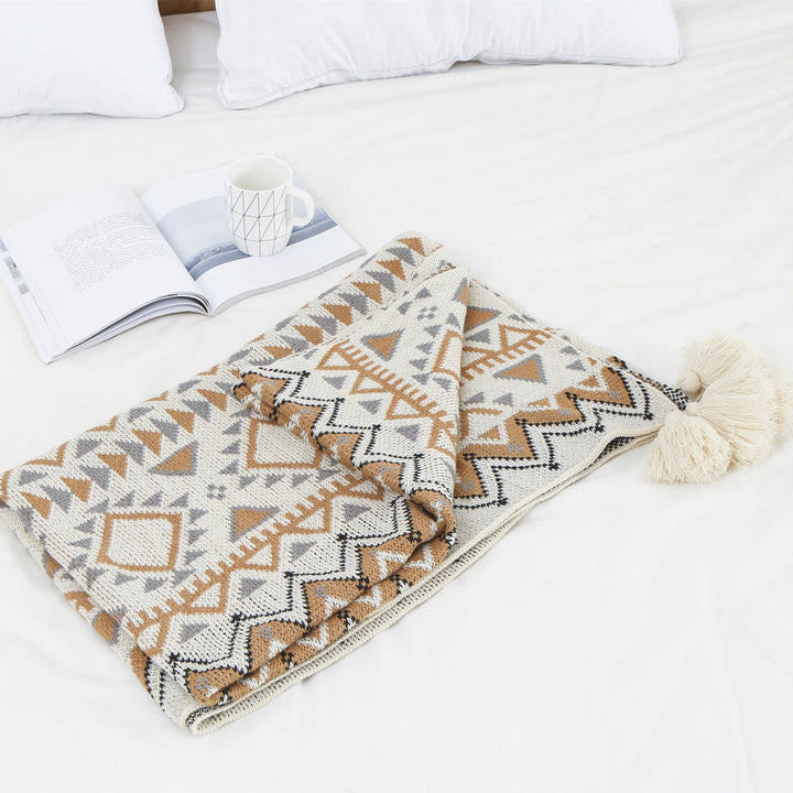 Women's Decorative and Stylish Macrame Blanket Kalsten