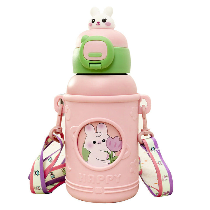 Women's Insulated Water Bottle with Creative Animal Designs and Ergonomic Carrying System Kalsten