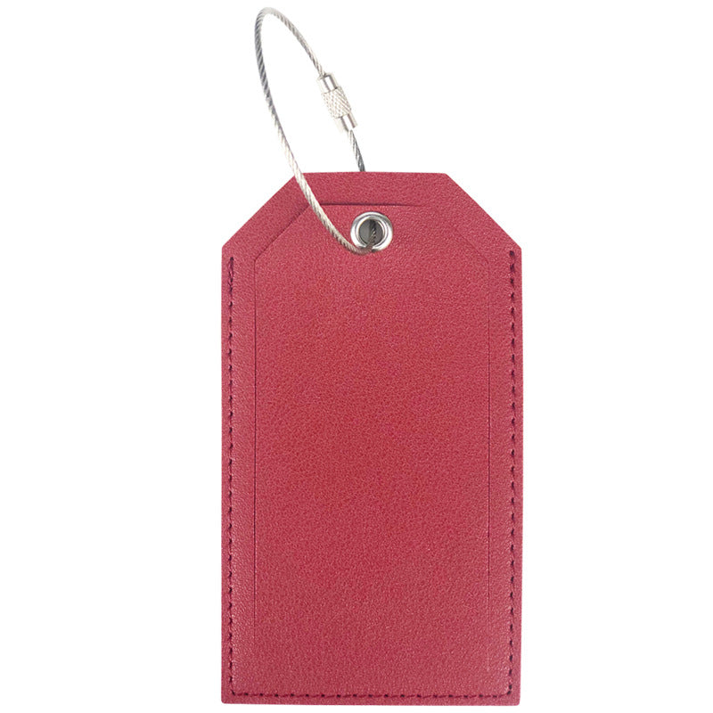 Women’s luggage tag made of durable leather with stainless steel closure Kalsten