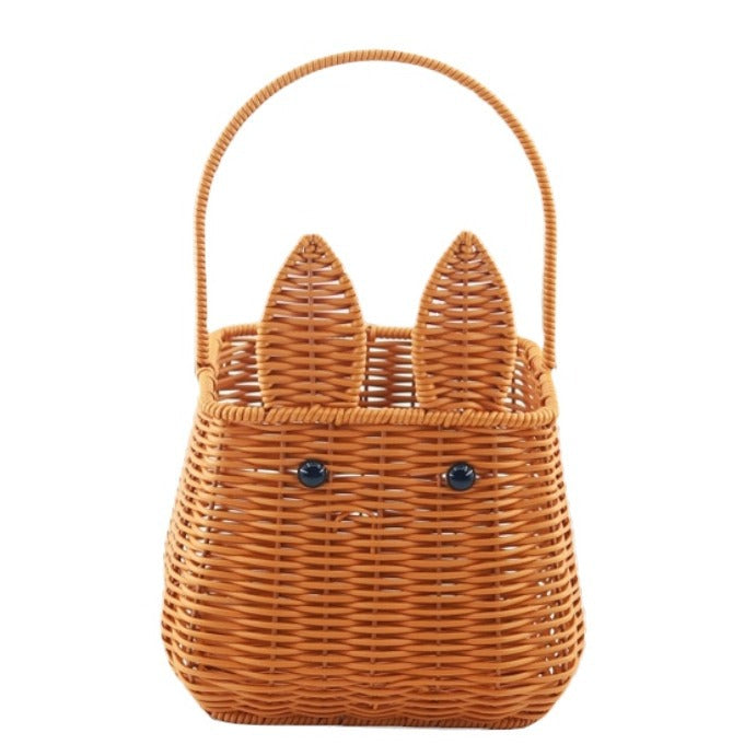 Women's woven basket with cute ears Kalsten