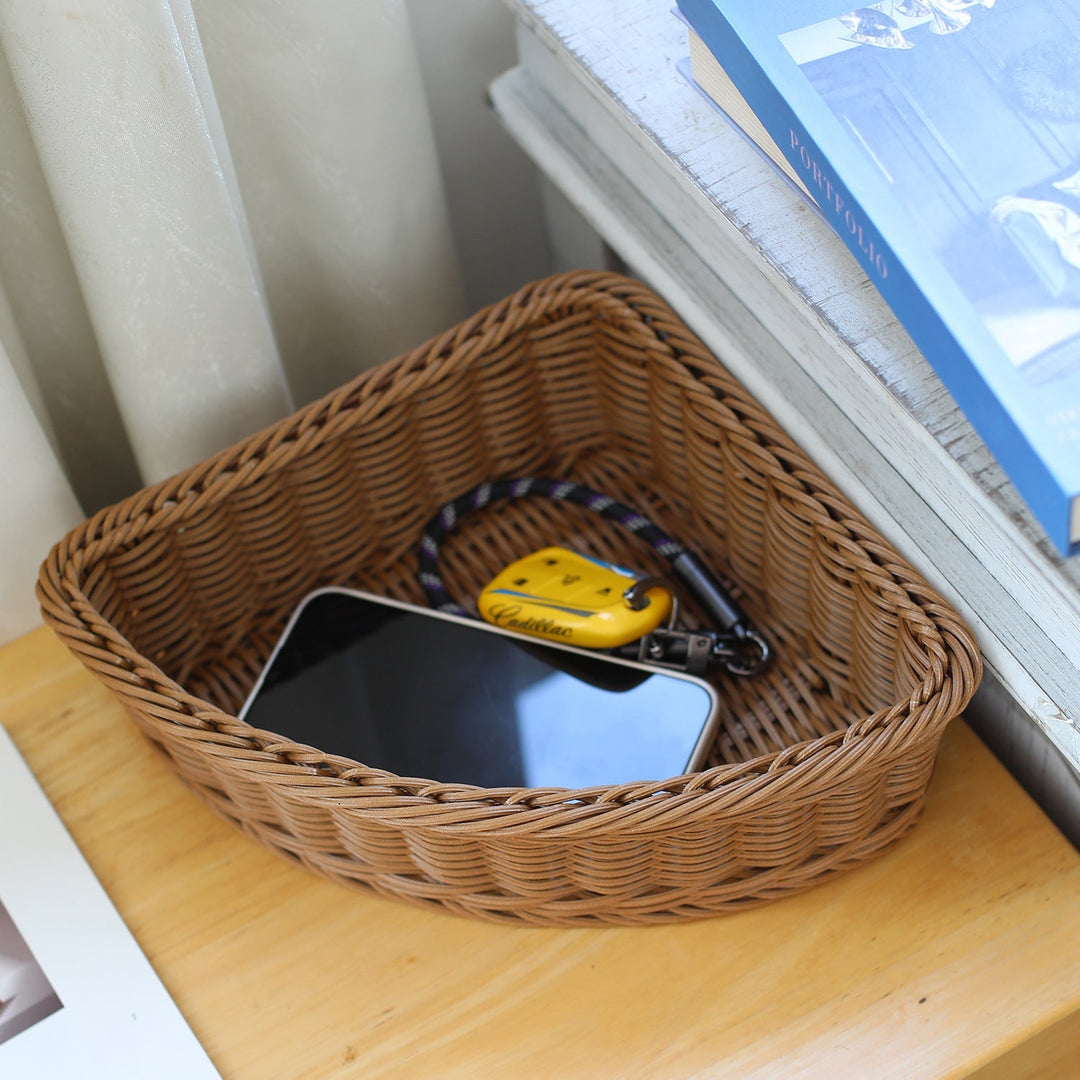 Corner Woven Storage Basket Kalsten