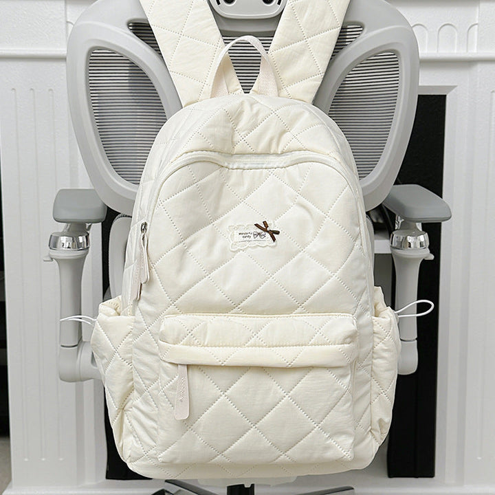 Cute Quilted Bunny Ears School Backpack