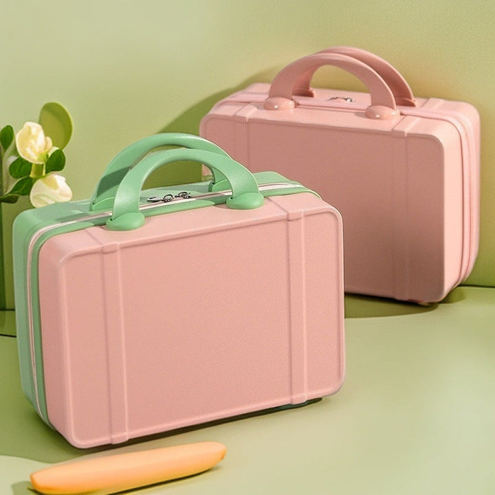 compact hard-shell cosmetic and travel vanity case with dual top handles Kalsten