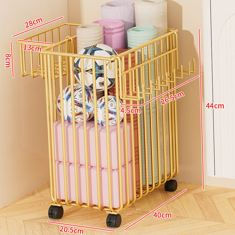 Versatile Rolling Storage Cart with Dividers Kalsten