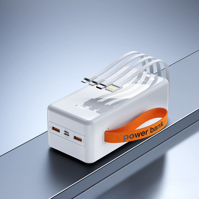 Multifunctional power bank with integrated charging cables and digital display Kalsten