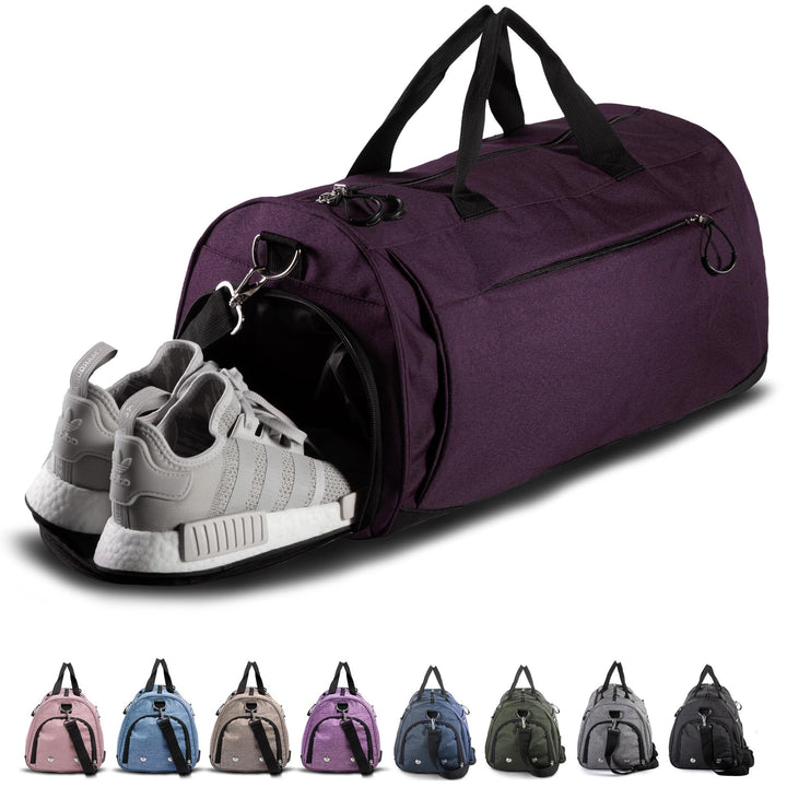 Women's sports bag with separate shoe compartment Kalsten
