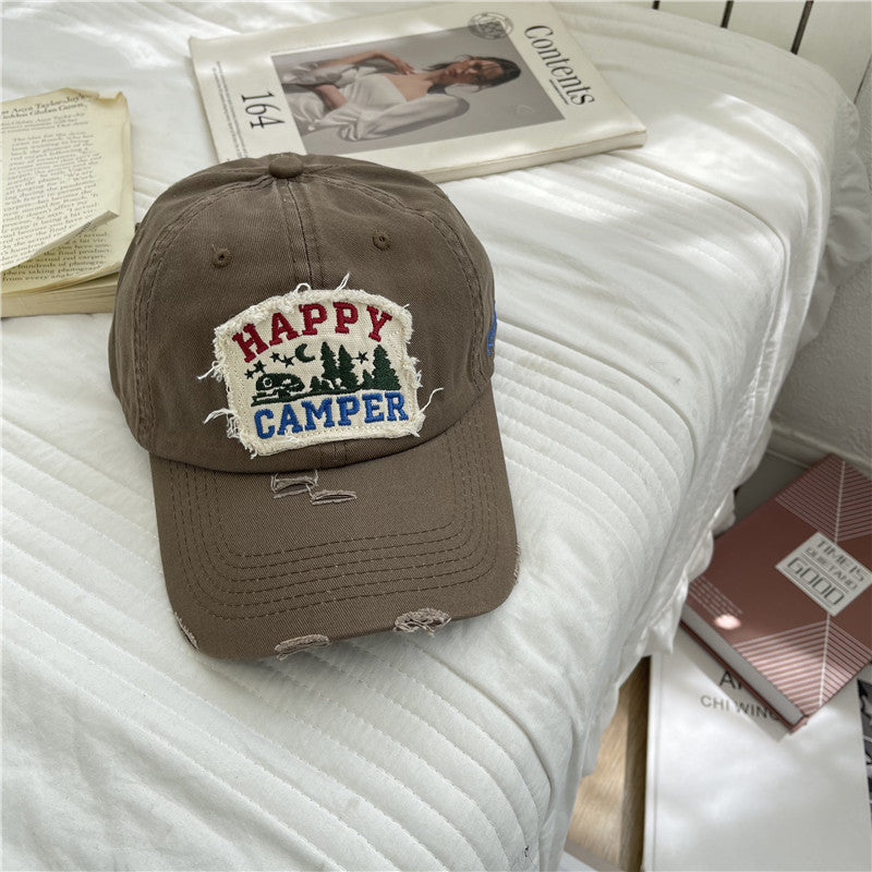 Men's Distressed Vintage-Inspired Baseball Cap Kalsten